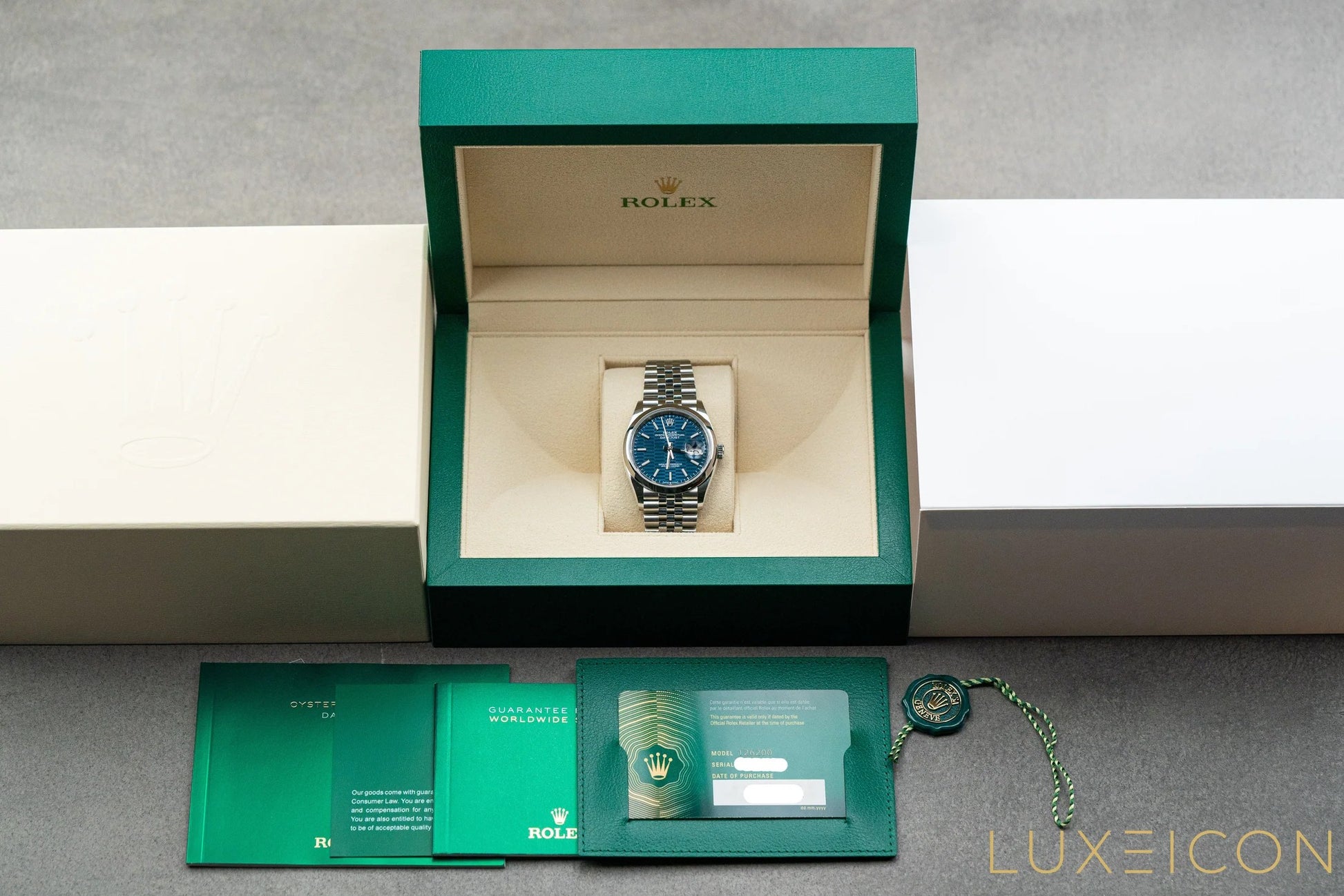 Montre Datejust Fluted Motif Bleu