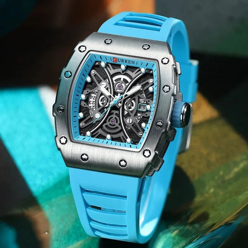 CURREN 8438 Luxury Silicone
