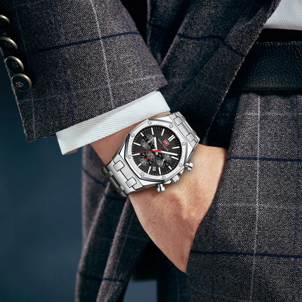 MINI FOCUS 0609G Top Brand Luxury Fashion Quartz Watch for Men