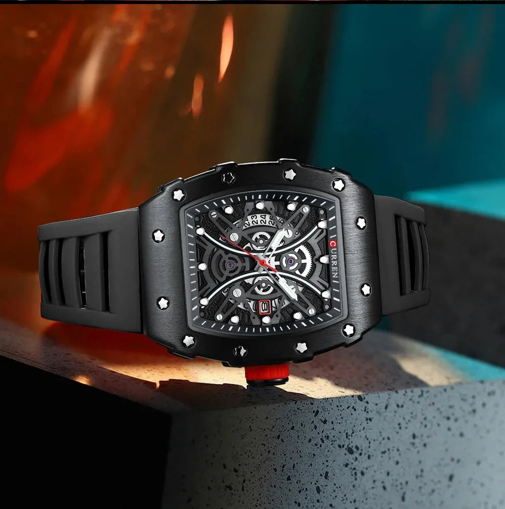 CURREN 8438 Luxury Silicone
