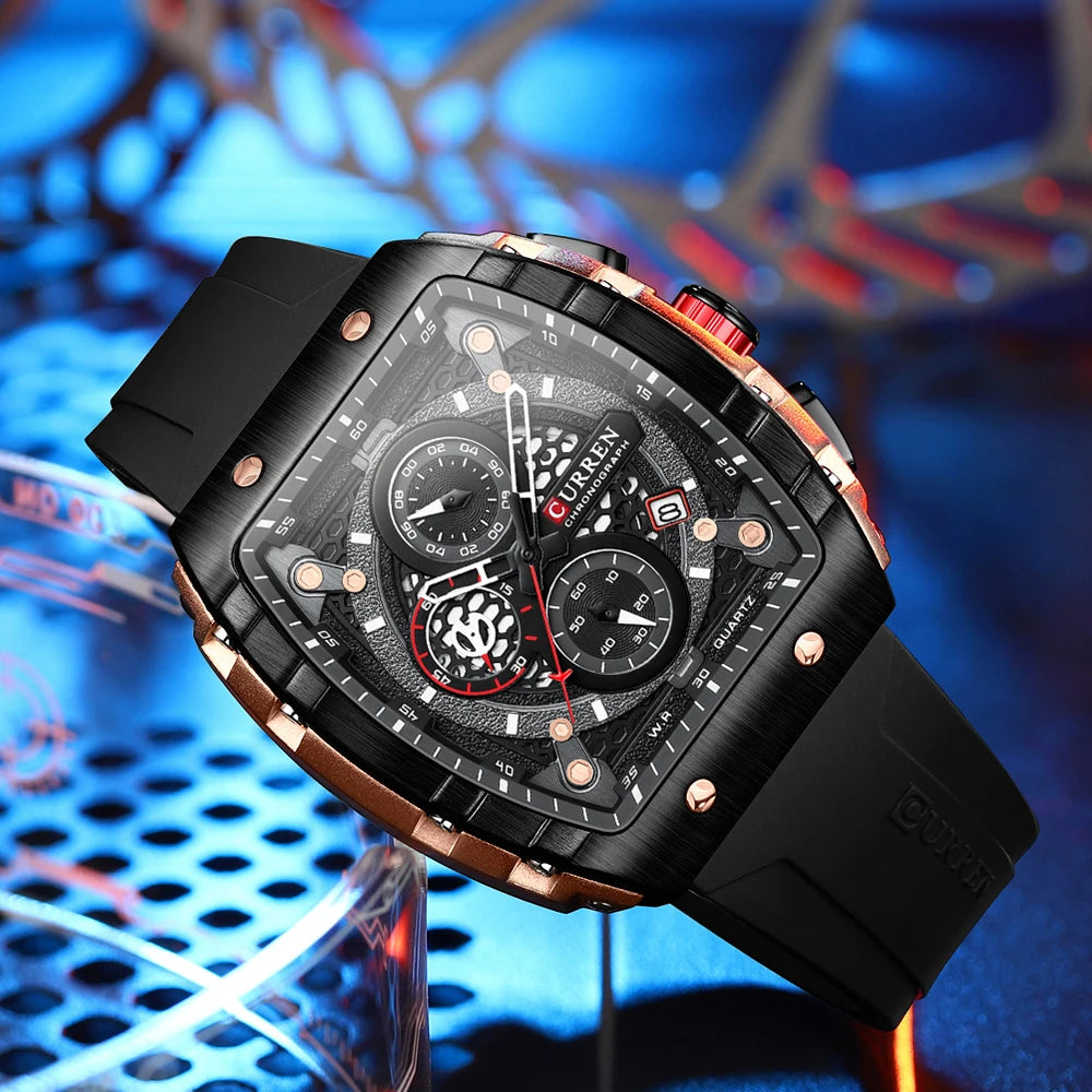CURREN 8442 Top Brand  Watches Luxury Waterproof