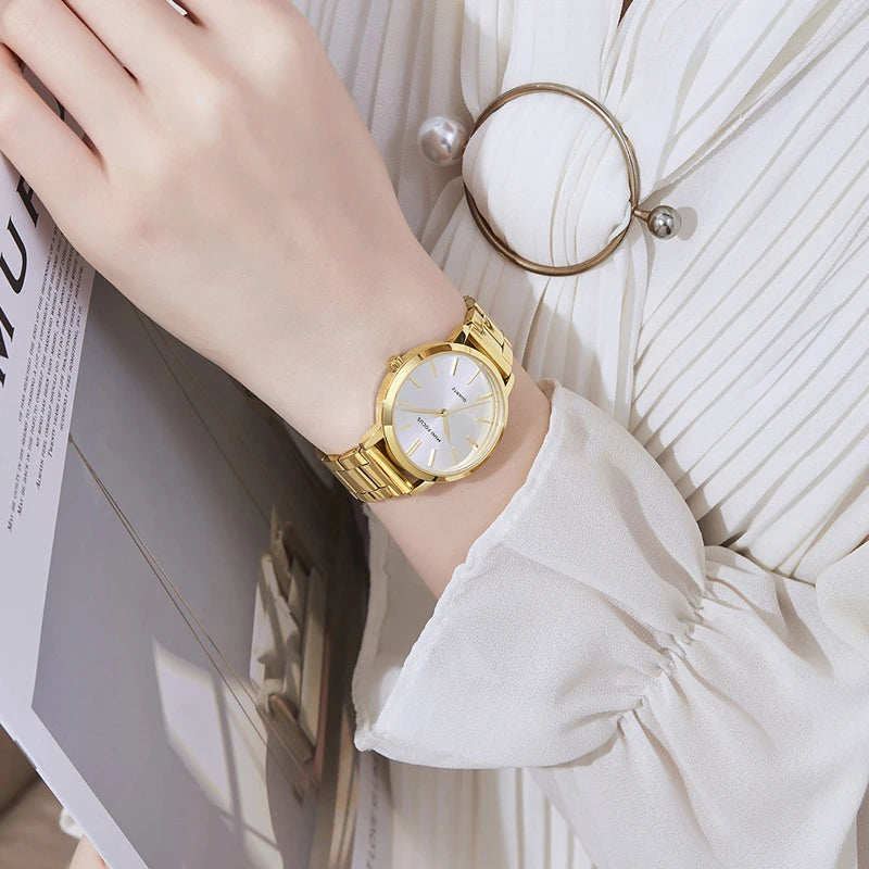 MINI FOCUS MF0307L Gold Classic Elegant  Waterproof