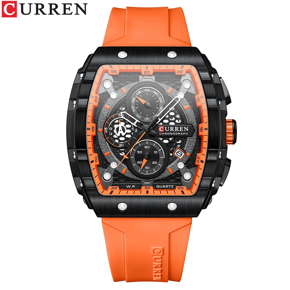 Curren 8442 Men Watch Date  Chronograph Luxury