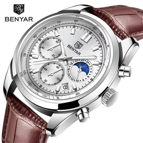 BENYAR BY-5193 New Men Watch 5ATM Waterproof