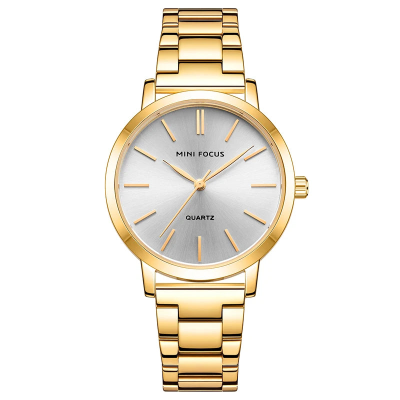 MINI FOCUS MF0307L Gold Classic Elegant  Waterproof