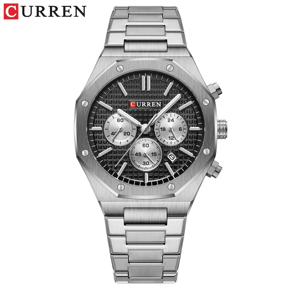 CURREN 8440 Top Brand New Watch Men High Quality Chronograph Waterproof