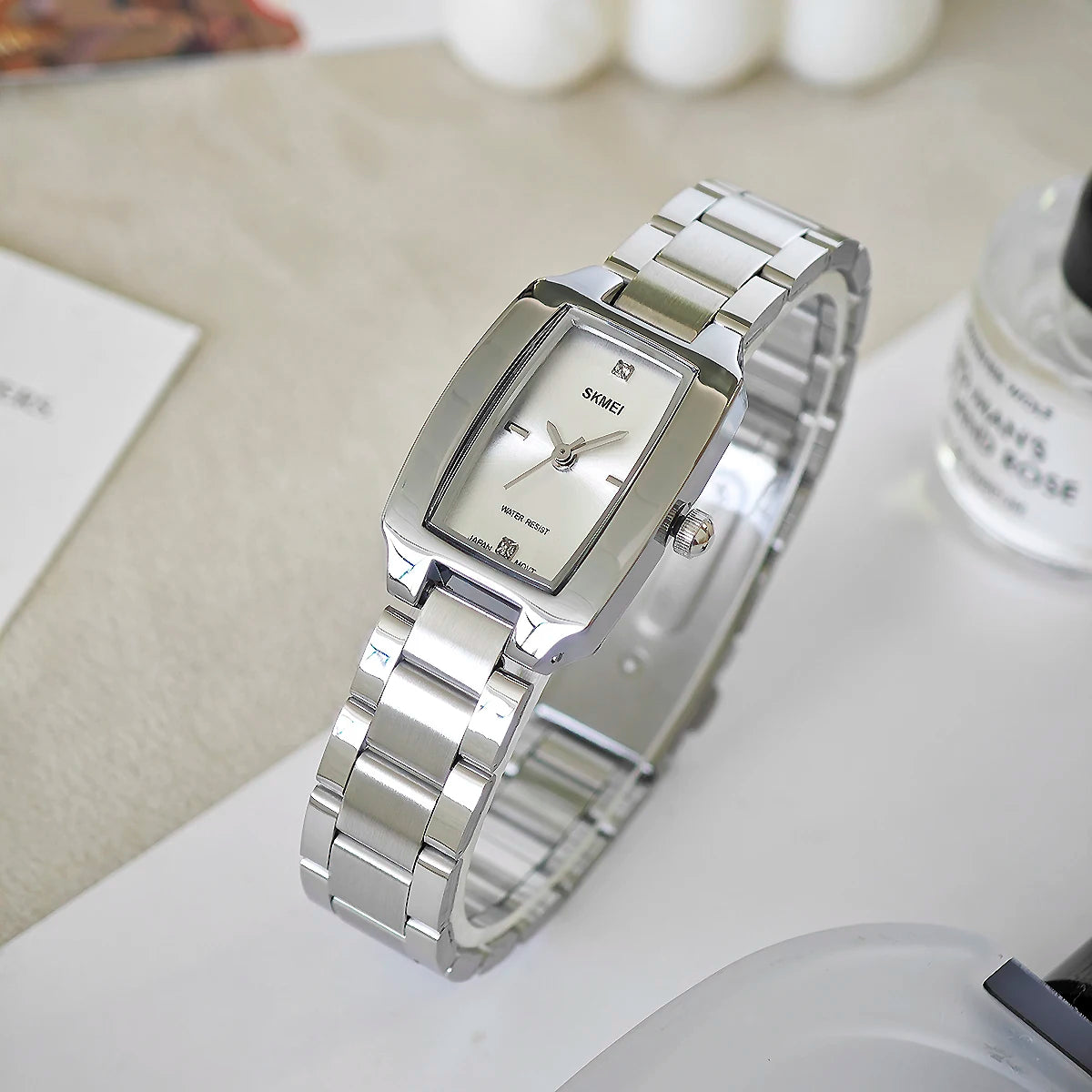 SKMEI 1400 Silver Luxury Quartz Waterproof