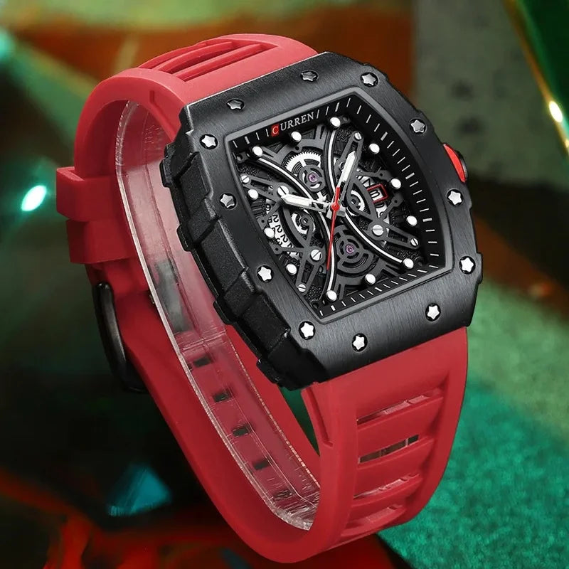 CURREN 8438 Luxury Silicone