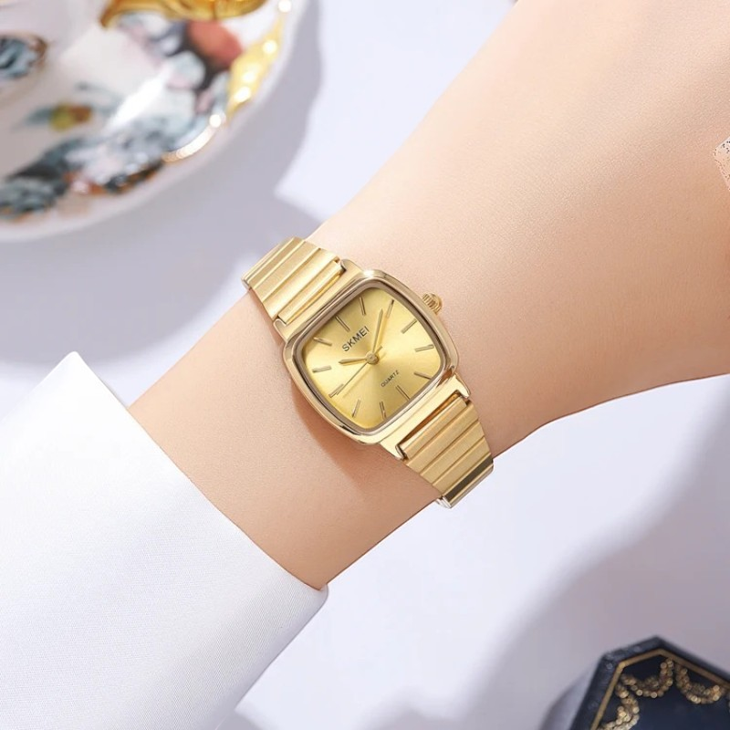 SKMEI 2292 Women's Minimalist Square Watch Silver