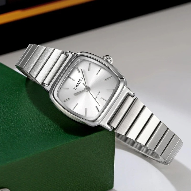SKMEI 2292 Women's Minimalist Square Watch Silver