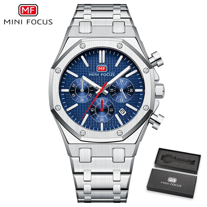 MINI FOCUS 0609G Top Brand Luxury Fashion Quartz Watch for Men