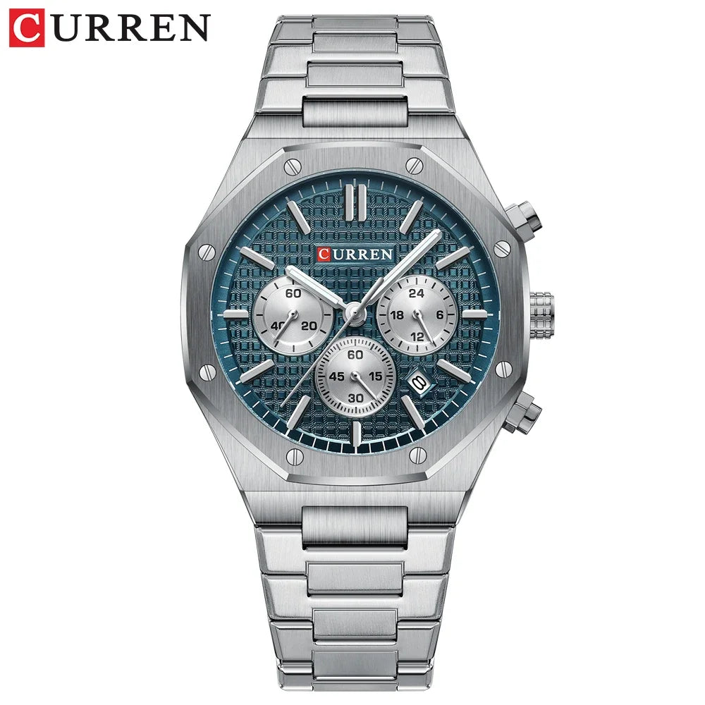 CURREN 8440 Top Brand New Watch Men High Quality Chronograph Waterproof