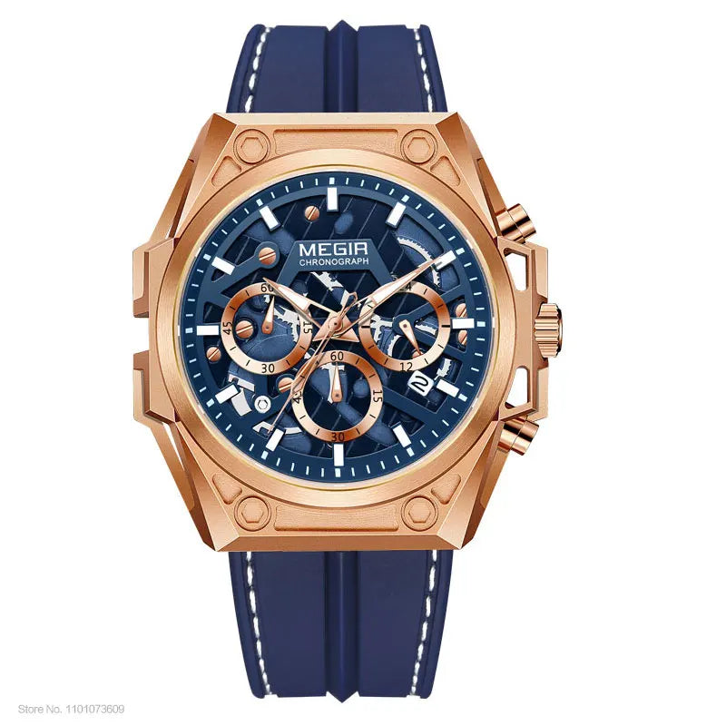 MEGIR MN4220G Watch Men Watches Fashion Waterproof Chronograph