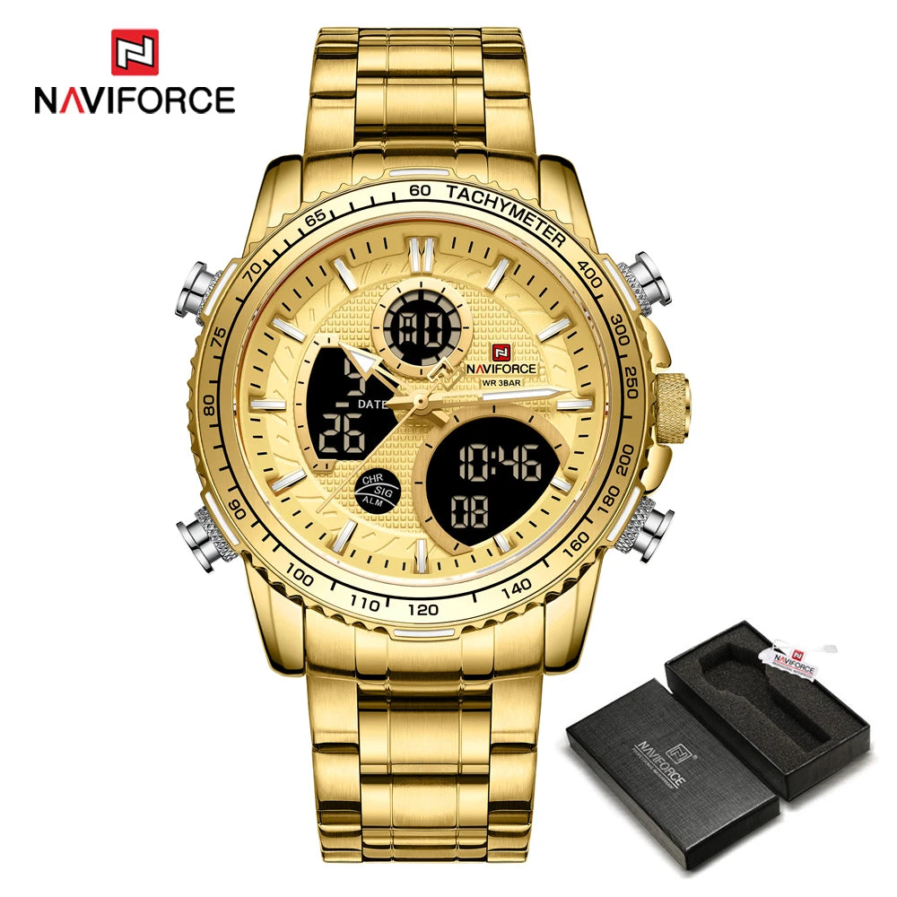 NAVIFORCE 9182 Golden Waterproof