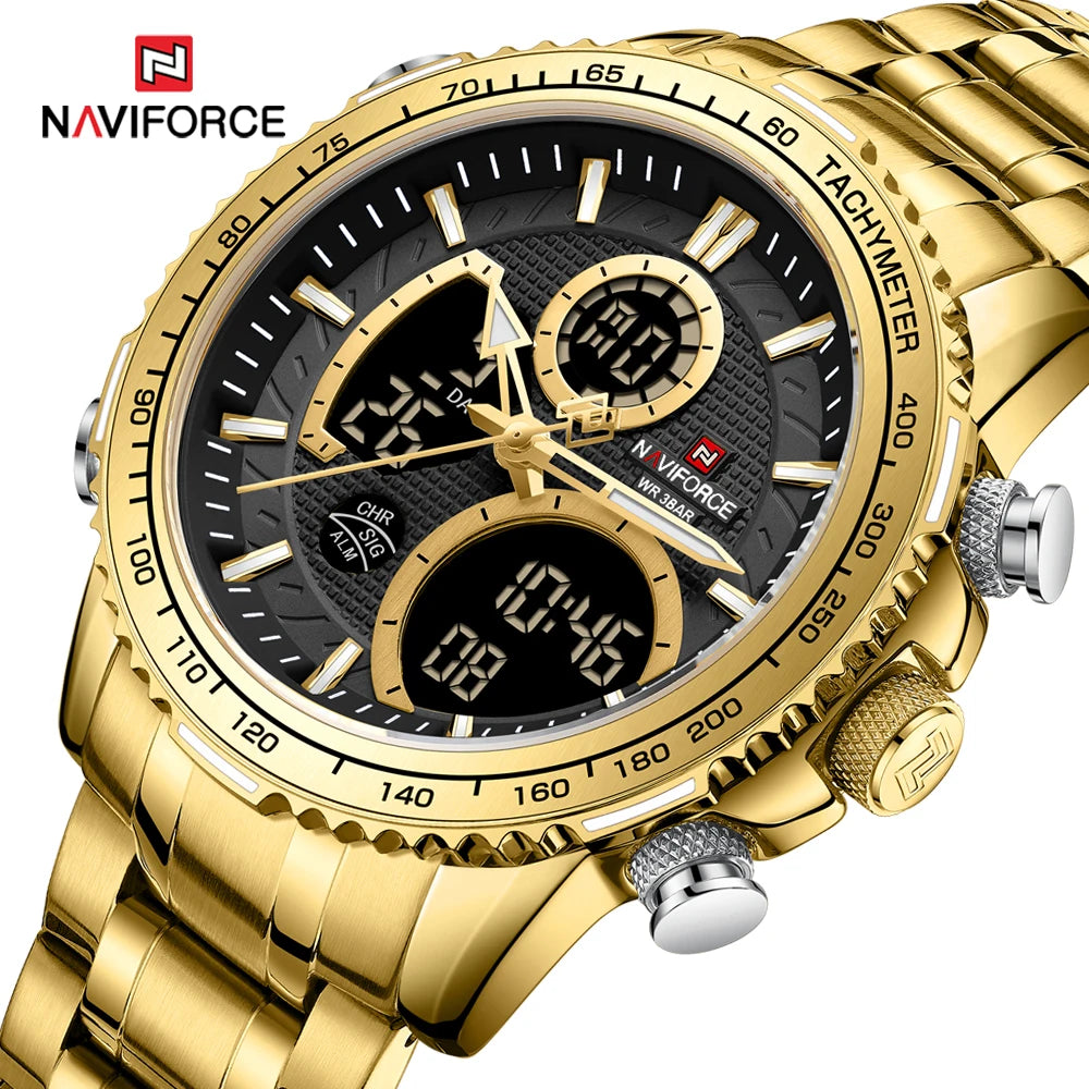 NAVIFORCE 9182 Golden Waterproof