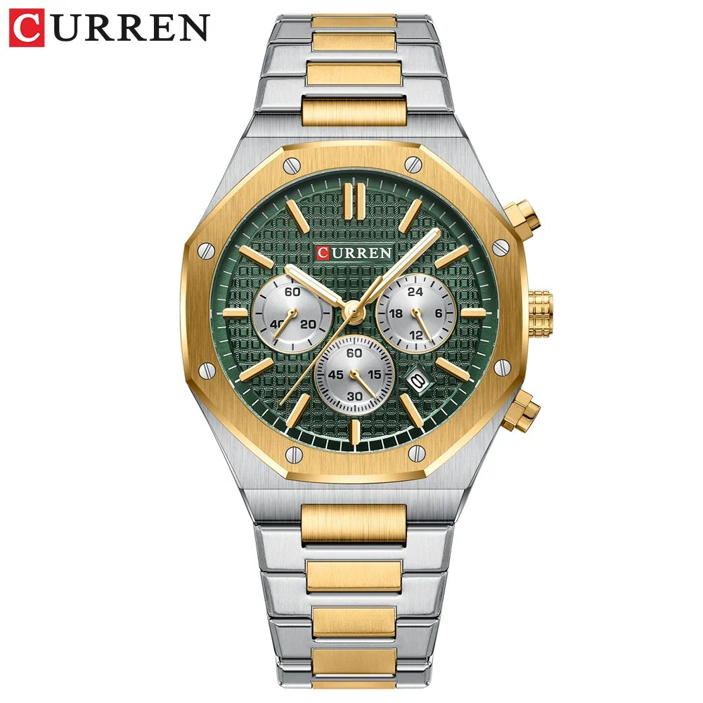 CURREN 8440 Top Brand New Watch Men High Quality Chronograph Waterproof
