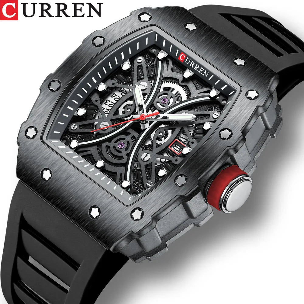 CURREN 8438 Luxury Silicone