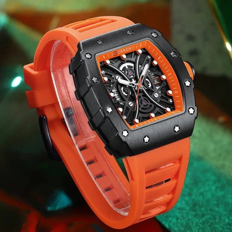 CURREN 8438 Luxury Silicone
