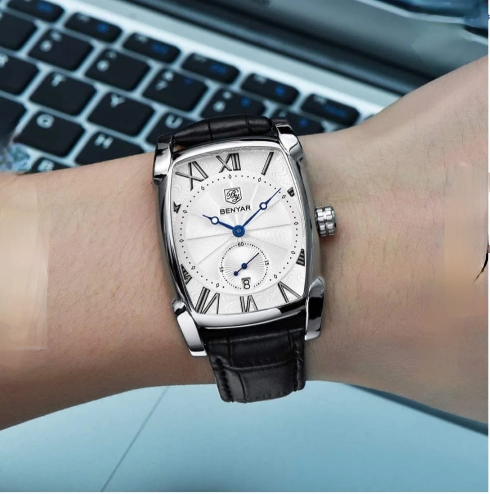BENYAR BY5114 Watches Men Luxury Leather Waterproof