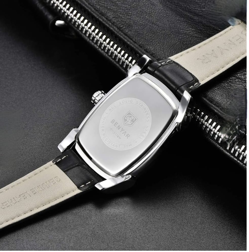 BENYAR BY5114 Watches Men Luxury Leather Waterproof