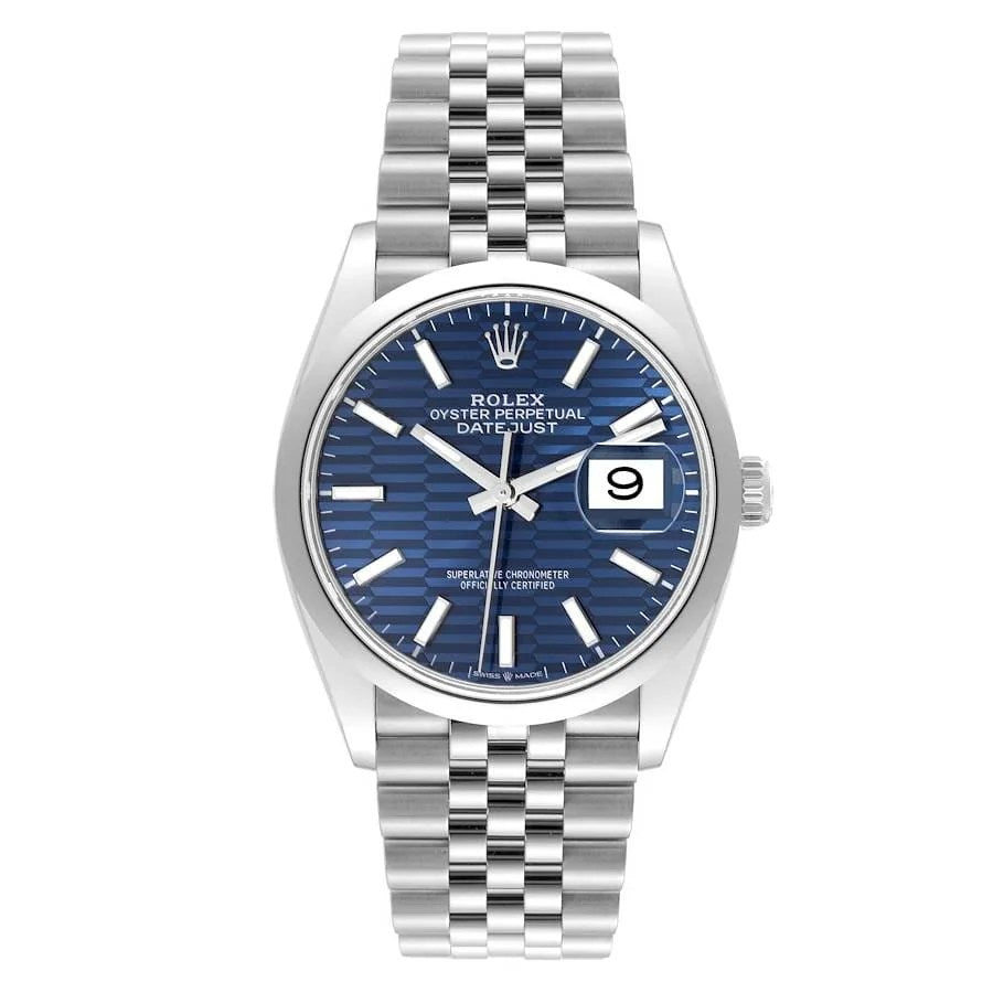 Montre Datejust Fluted Motif Bleu